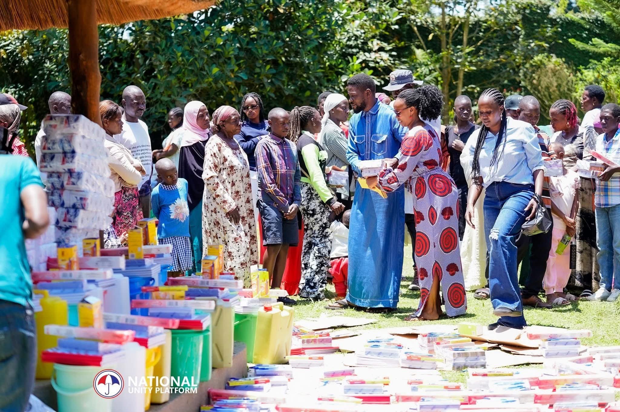 Bobi Wine  Extends Support to Families of Imprisoned NUP Members with School Supplies