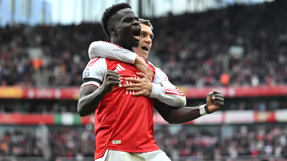 Declan Rice and Bukayo Saka Put Arsenal at the Top of the League